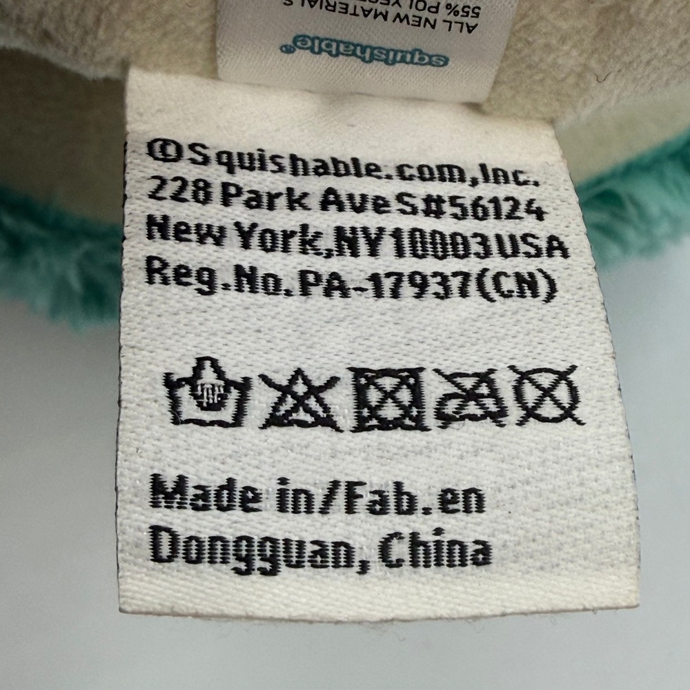Squishable Mini Turquoise Mushroom Plush Teal Stuffed Toy 9 Inch NWT - Picture 7 of 8